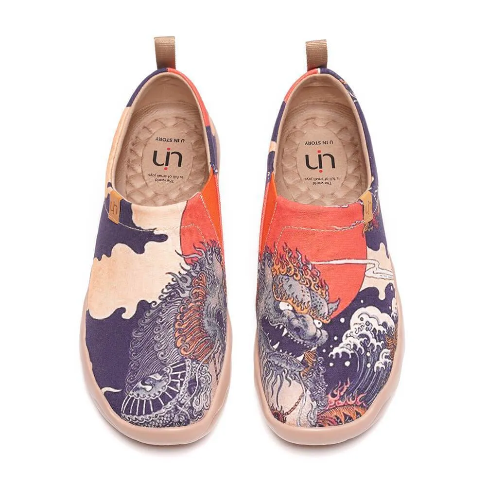 -Creature- Men Art Painted Canvas Fashion Loafers