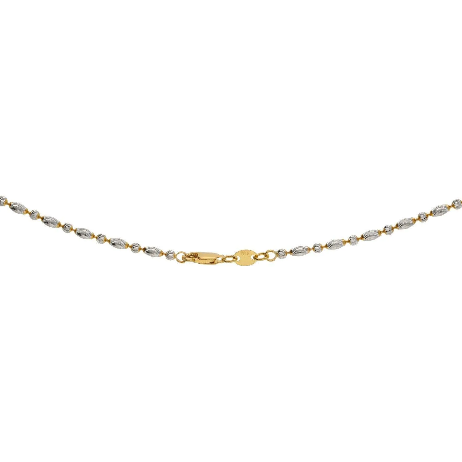 22K Gold Fancy Chain, Length 16inches