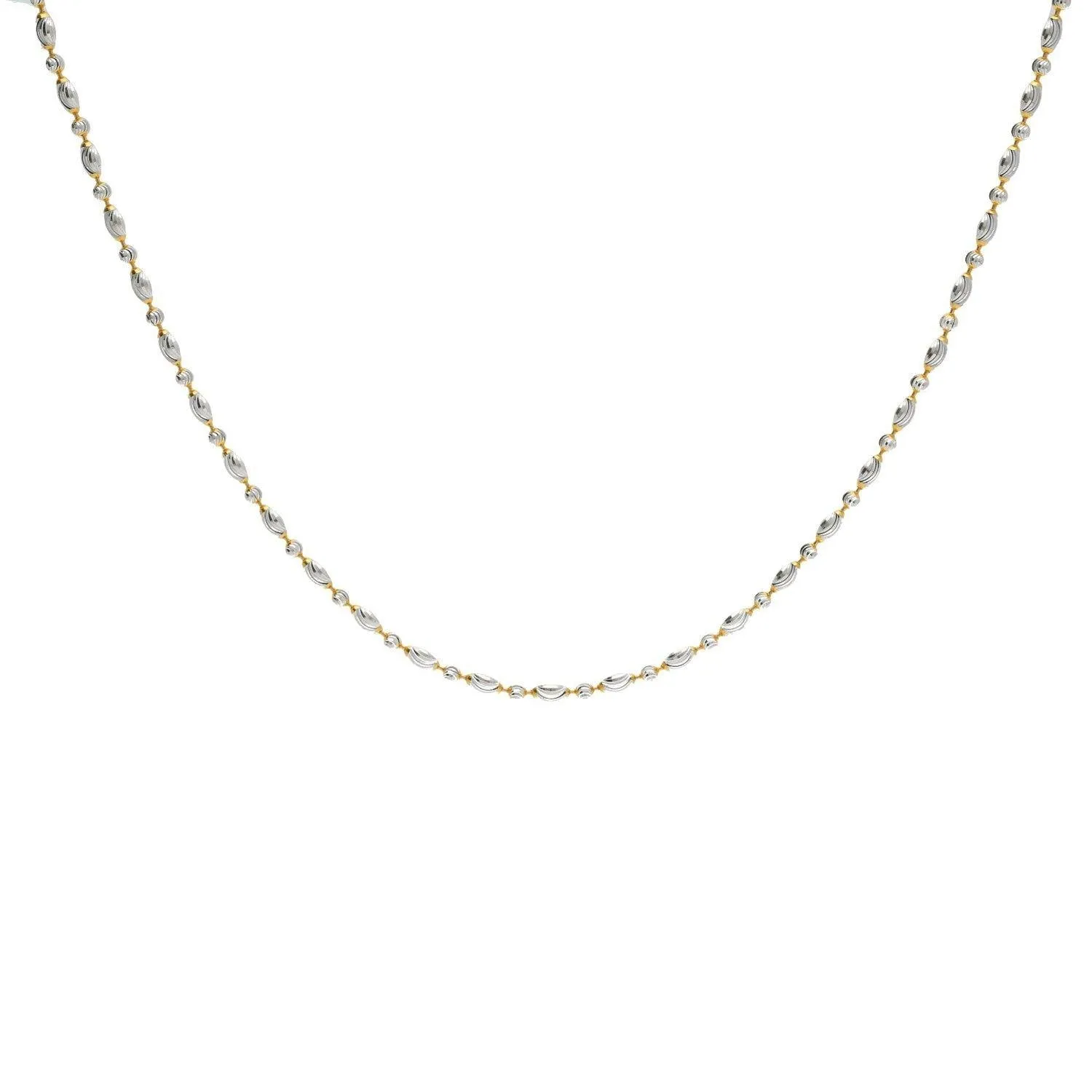 22K Gold Fancy Chain, Length 16inches