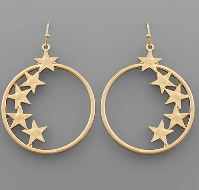 A Loop Around the Stars Earrings