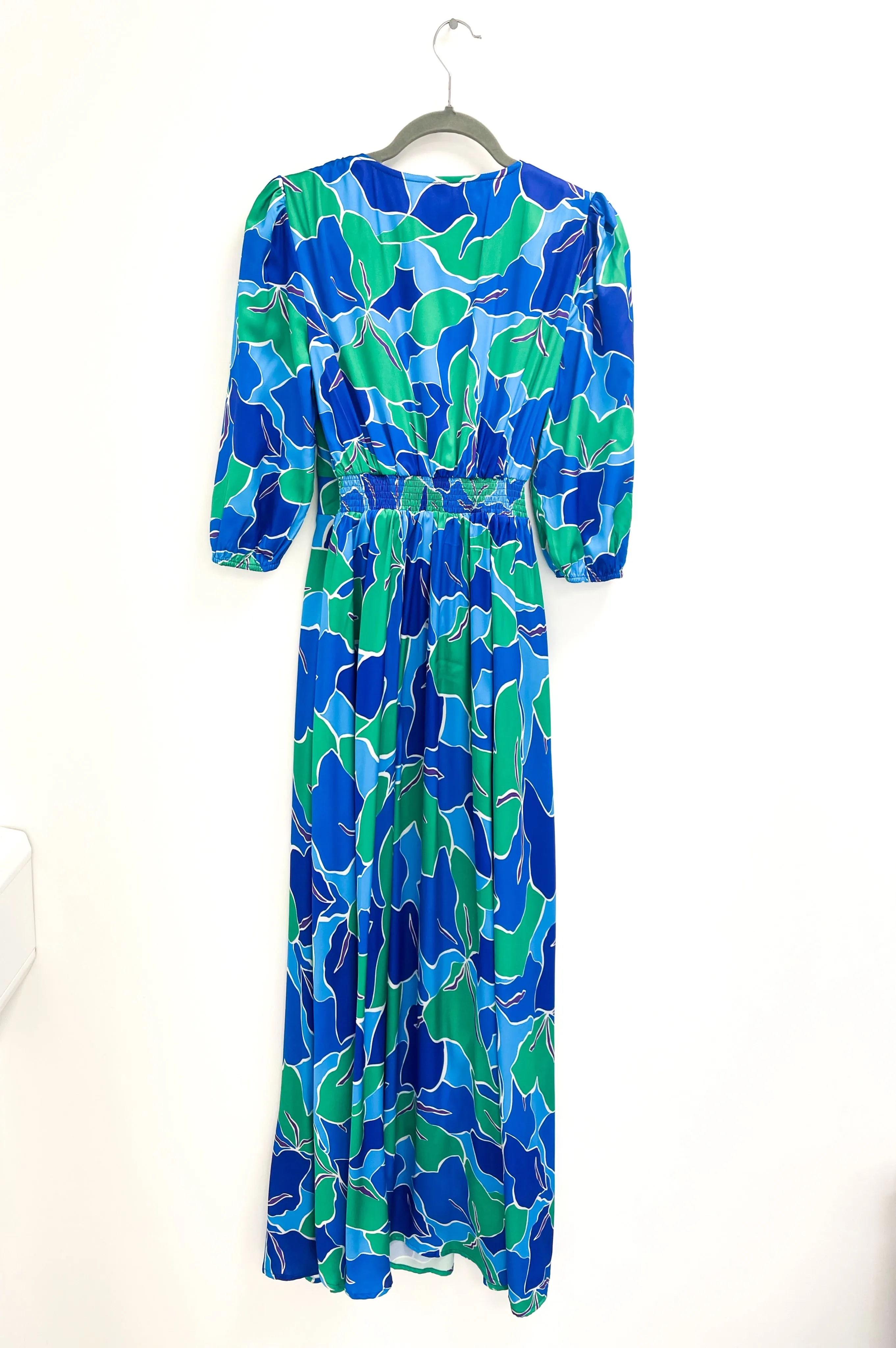 A1682 Audrey Midi Dress Blue Print