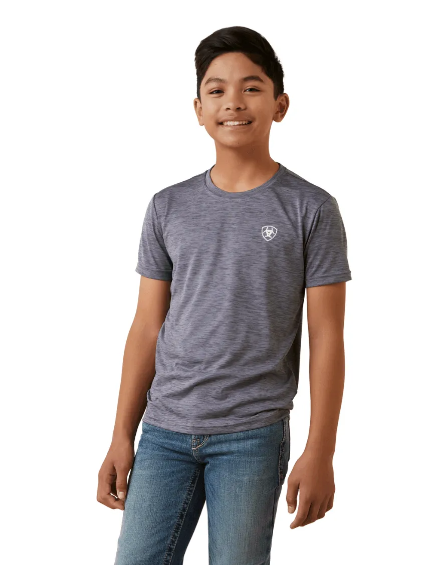 Ariat Boy's Charger Seal Graystone Short Sleeve Tee 10044929