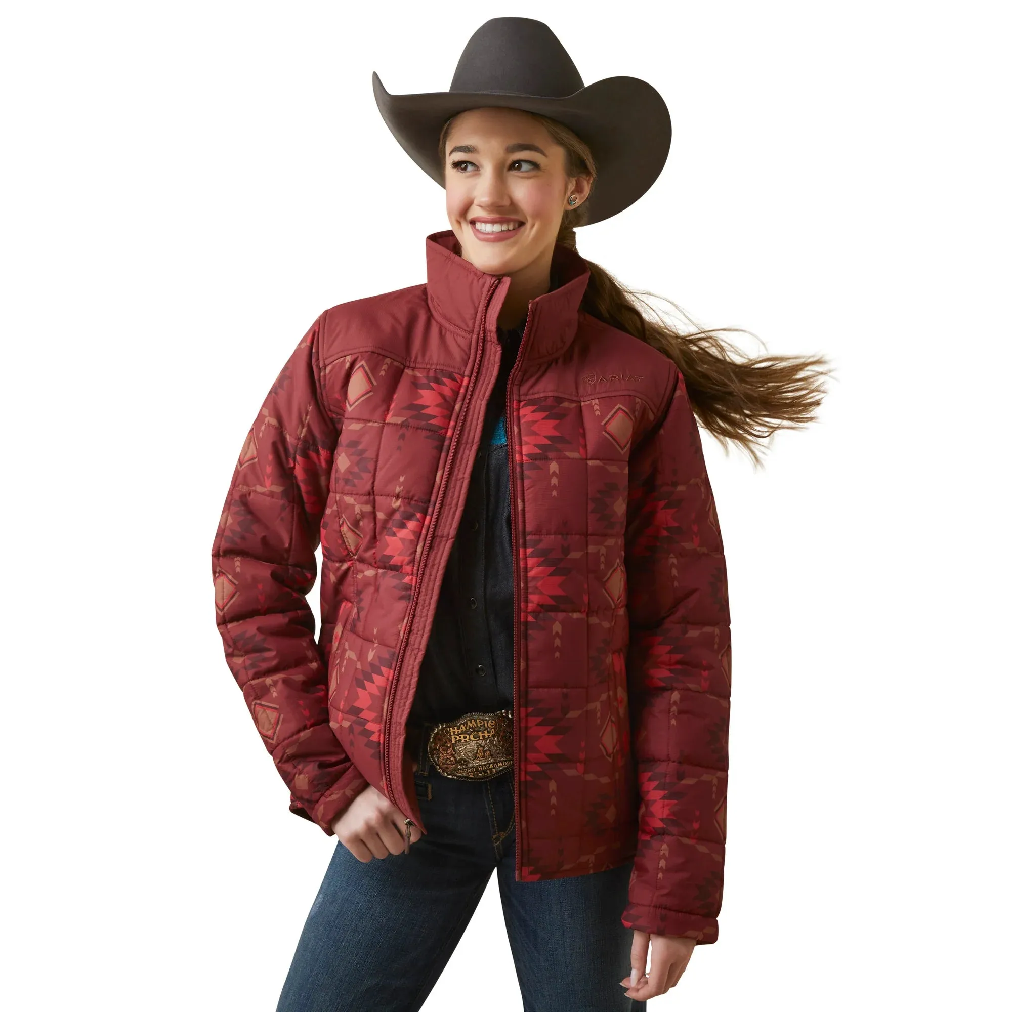 Ariat Womens Crius Insulated Jacket | Burnt Rose