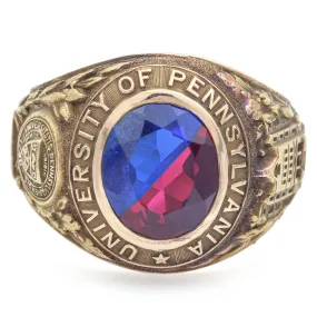 BARRS 10K Yellow Gold University of Pennsylvania 1951 Class Ring