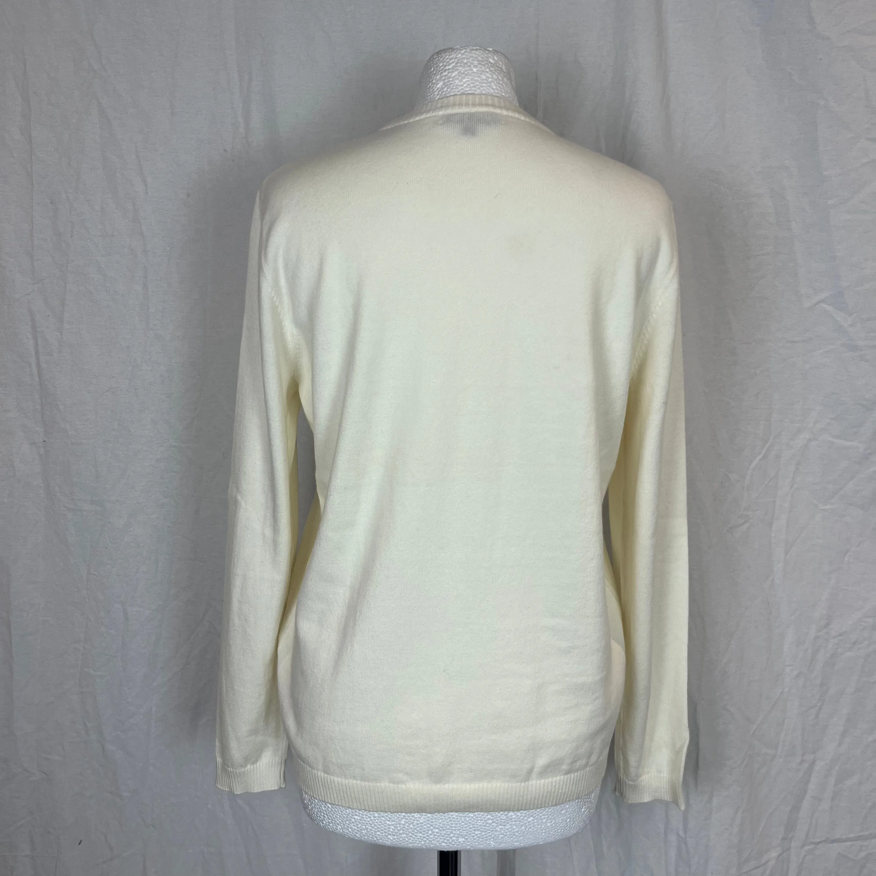 Bella Freud Brand New 295 Cream LIFE Cotton & Cashmere Sweater XS