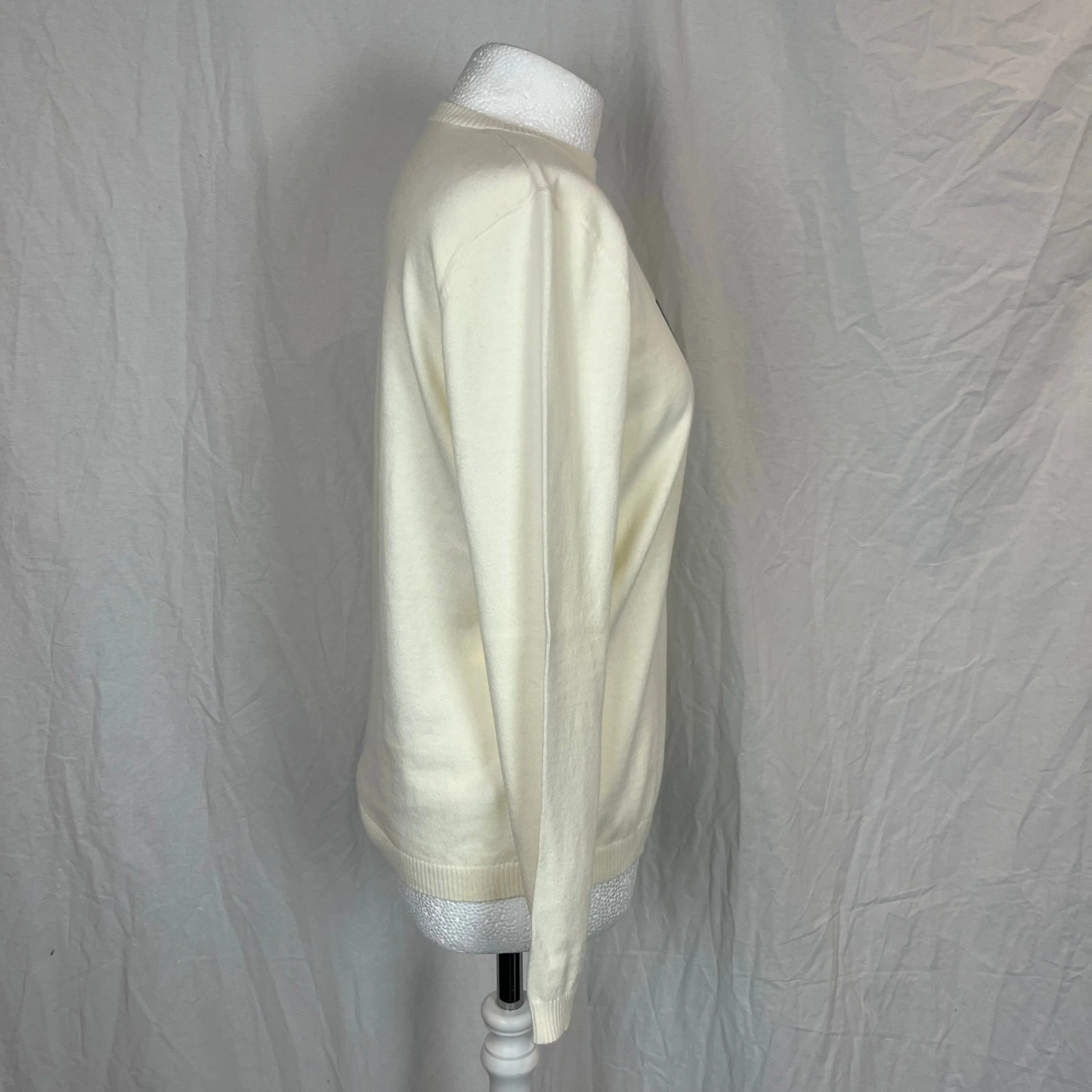 Bella Freud Brand New 295 Cream LIFE Cotton & Cashmere Sweater XS