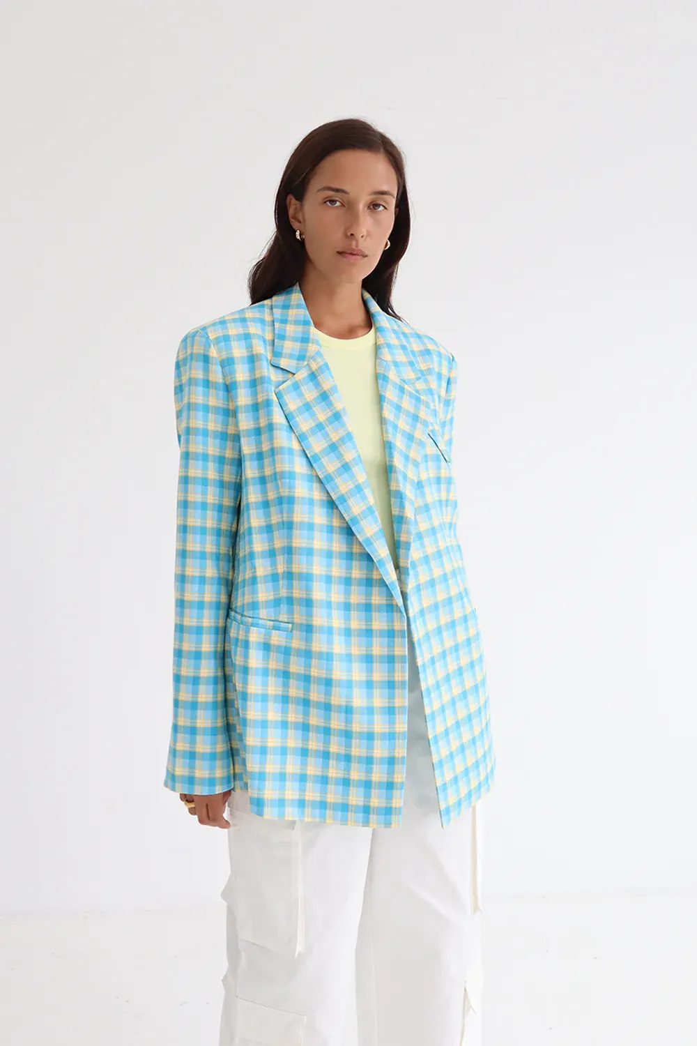 BLANCA Samantha Blazer BLUE/YELLOW