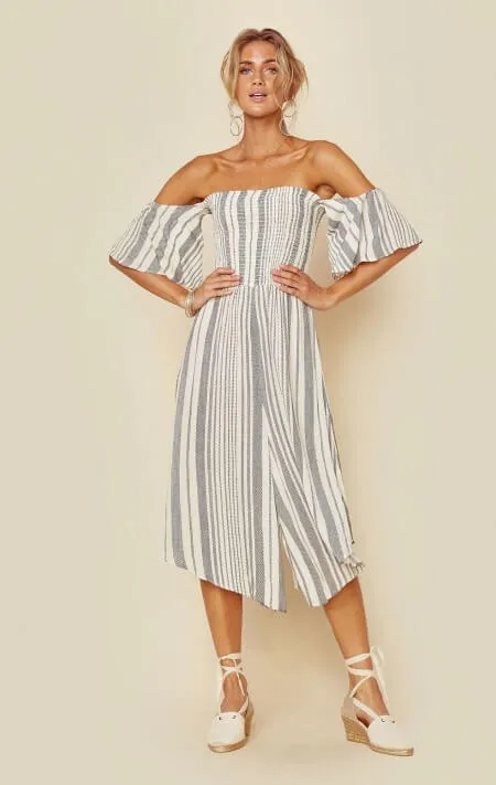 Blue Life Riviera Jumper Jumpsuit Boho Stripe