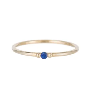 Blue Sapphire Ball Ring