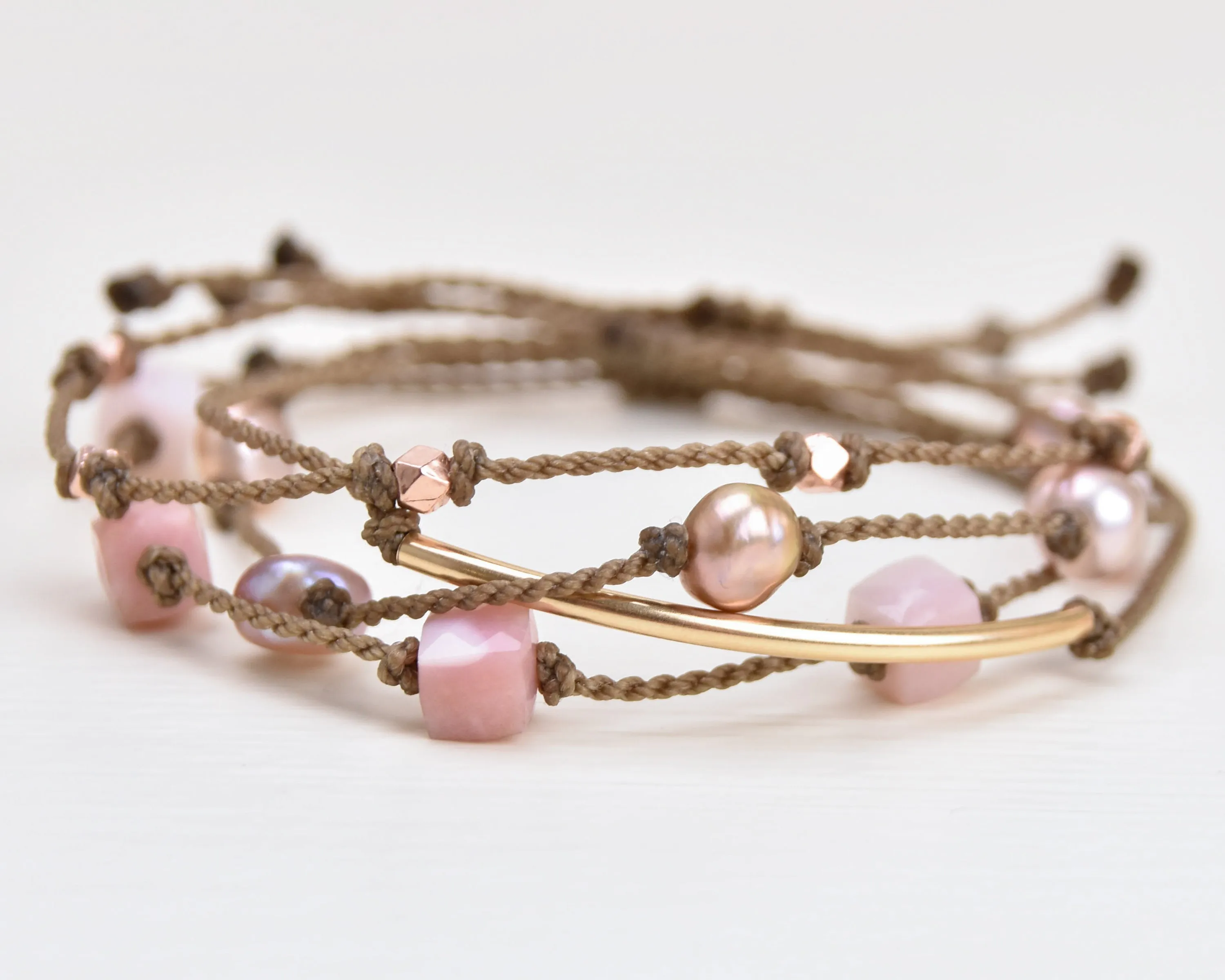 Blushing - Bracelet Stack