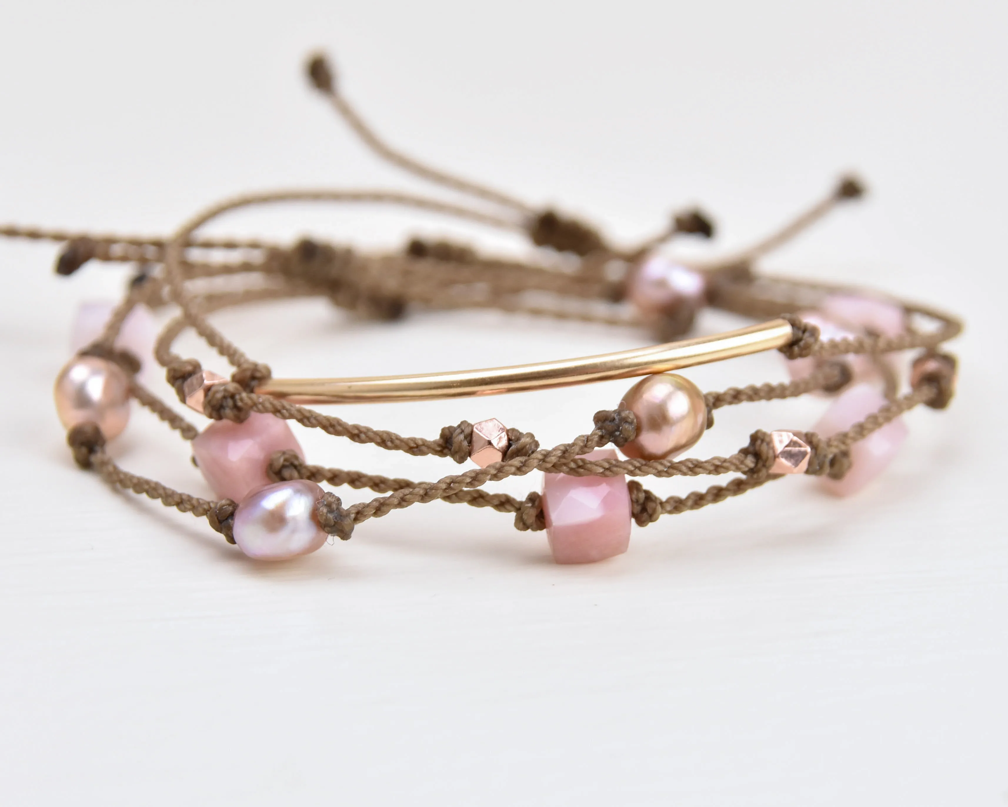 Blushing - Bracelet Stack