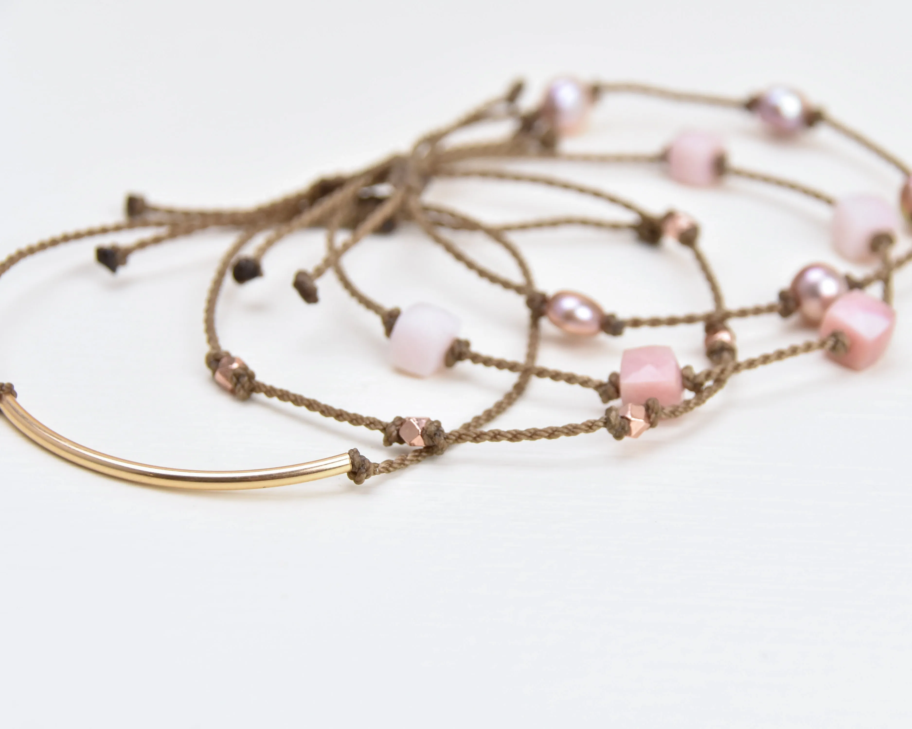 Blushing - Bracelet Stack