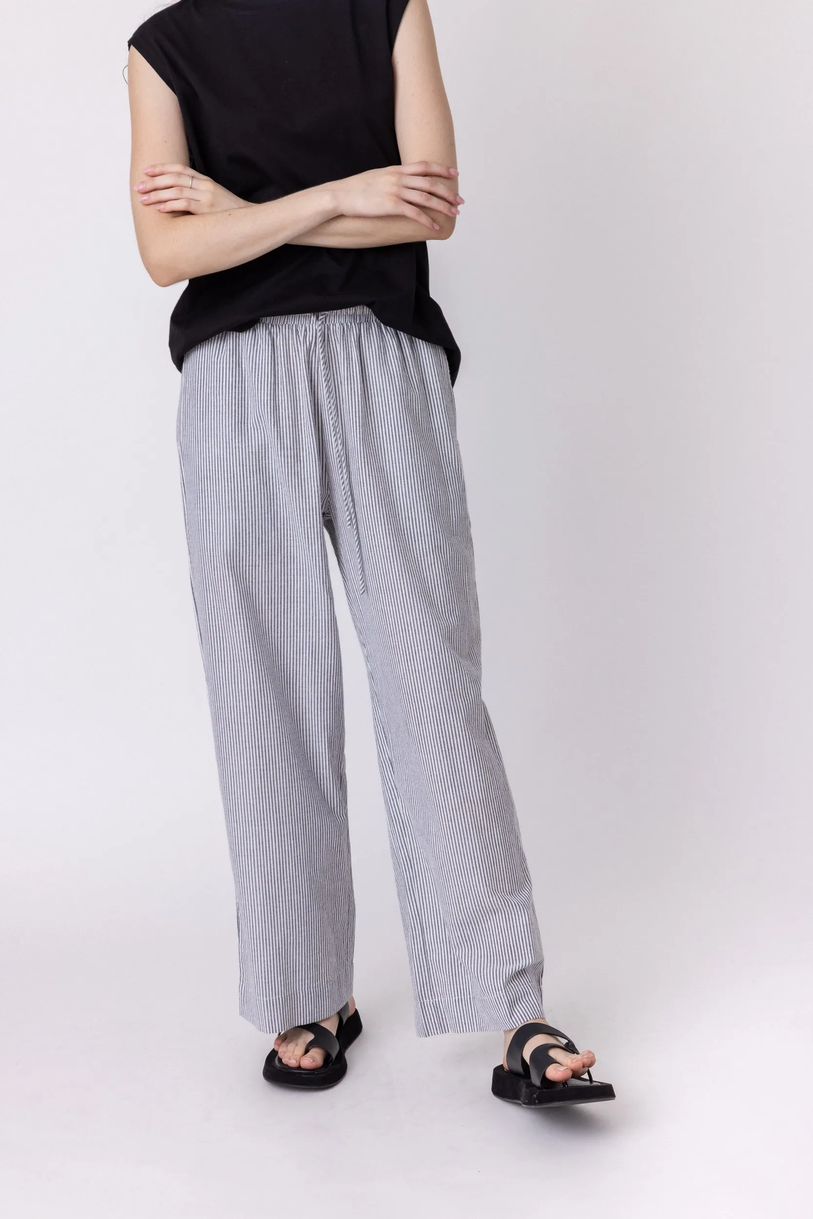 BOTEGO Pants Black Stripe