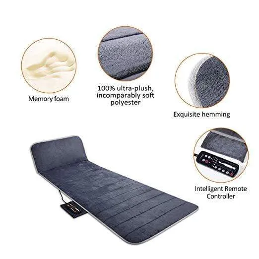 Certified Refurbished - Memory Foam Full Body Vibration Massage Mat - 363M