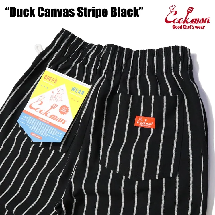 Cookman Chef Pants - Duck Canvas Stripe : Black