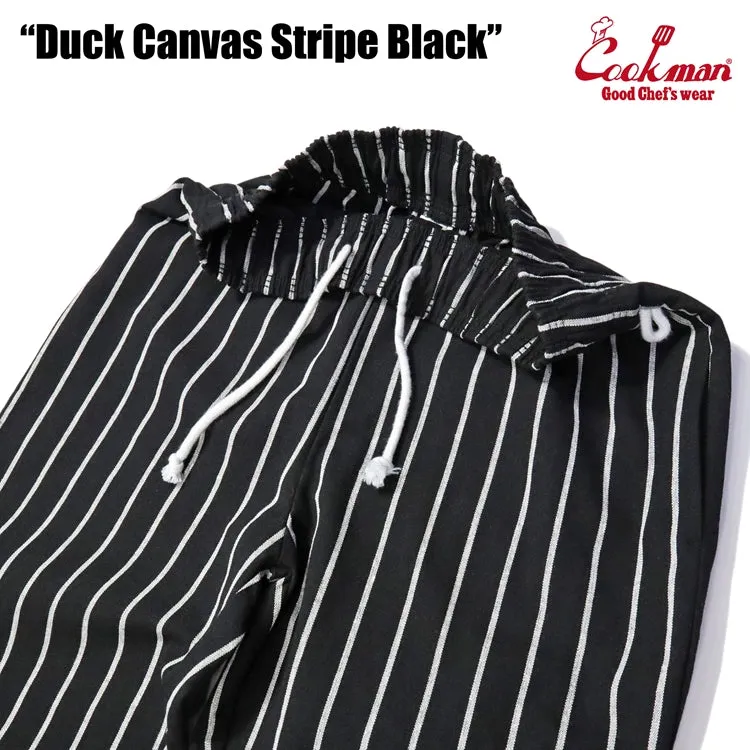 Cookman Chef Pants - Duck Canvas Stripe : Black