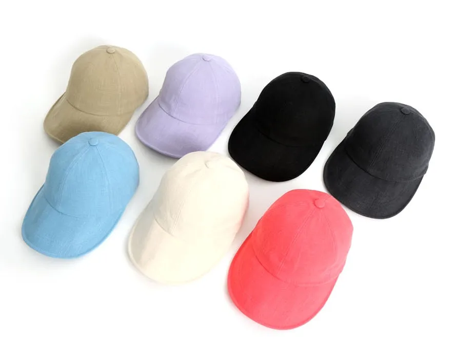 Cool Summer Linen Solid Baseball Caps Hats Velcro Wire Wide Brim Unique Novelty Unisex Mens Womens Adjustable Korean Kpop Style Fashion Accessories Lightweight