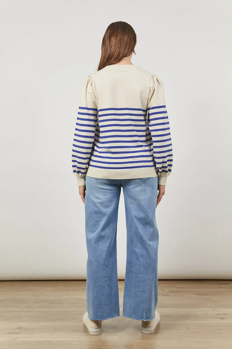 Cosmo Stripe Jumper, Creme