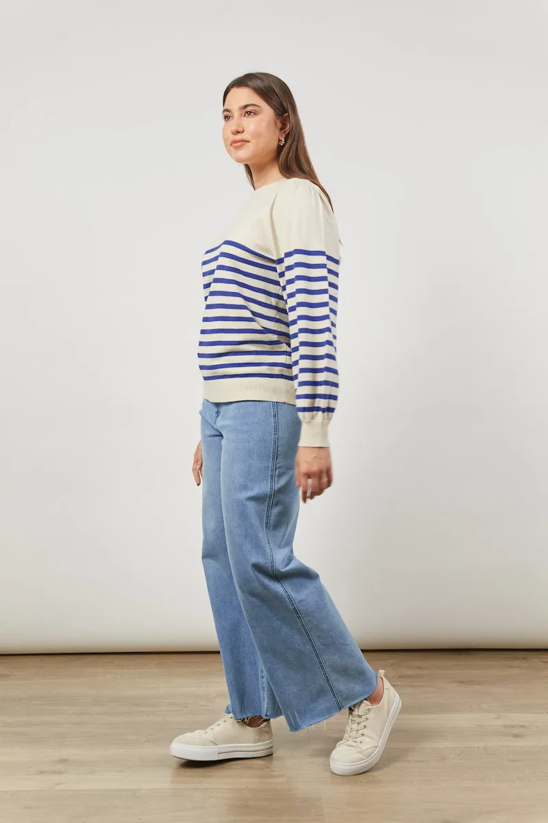 Cosmo Stripe Jumper, Creme