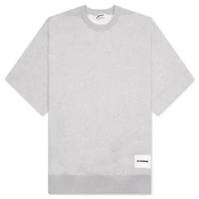 Crew Neck T-Shirt - Powder Grey