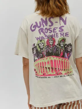 DAYDREAMER Guns N' Roses Was Here Boyfriend Tee