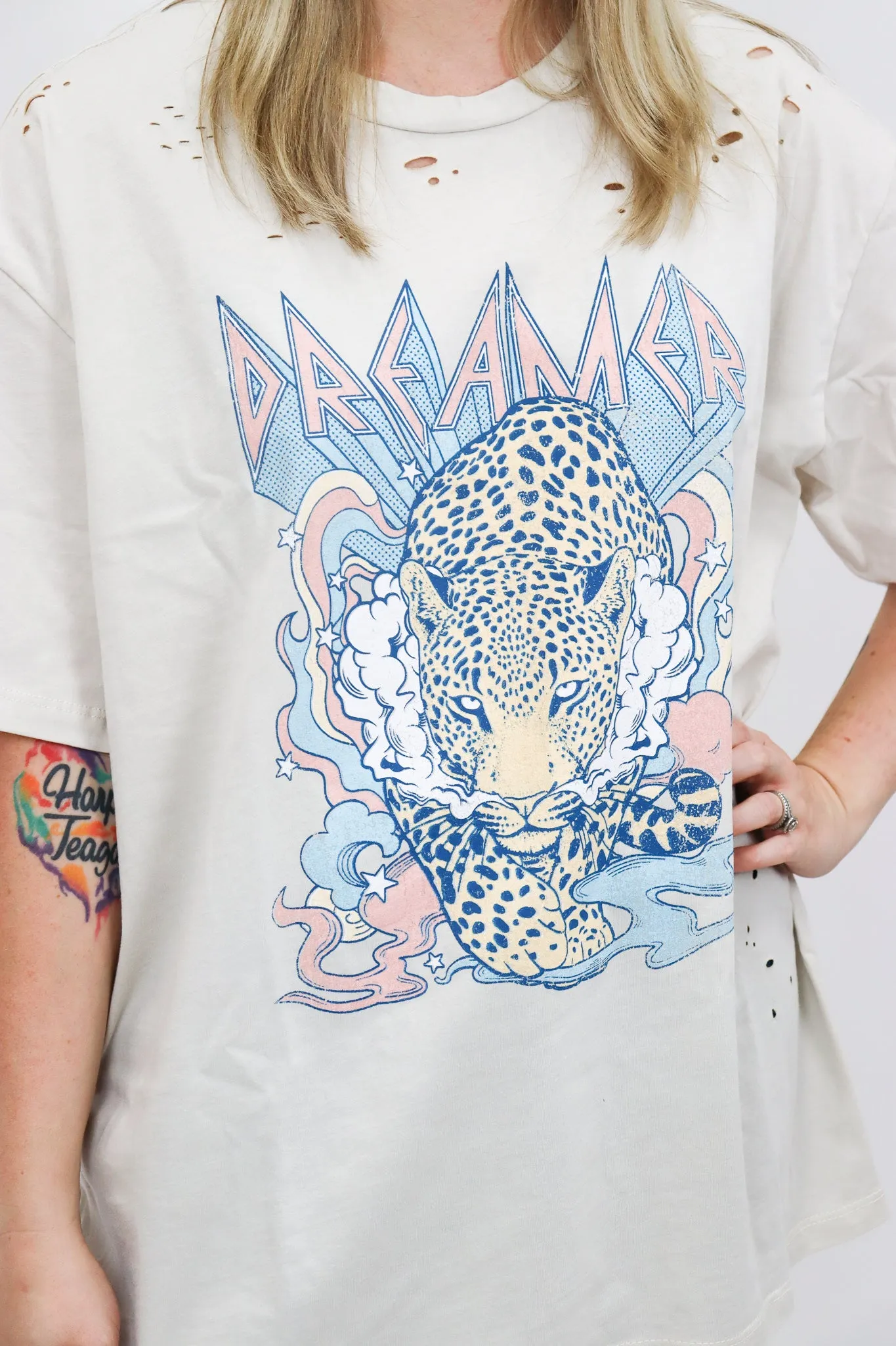 Dreamer Cheetah Graphic Tee