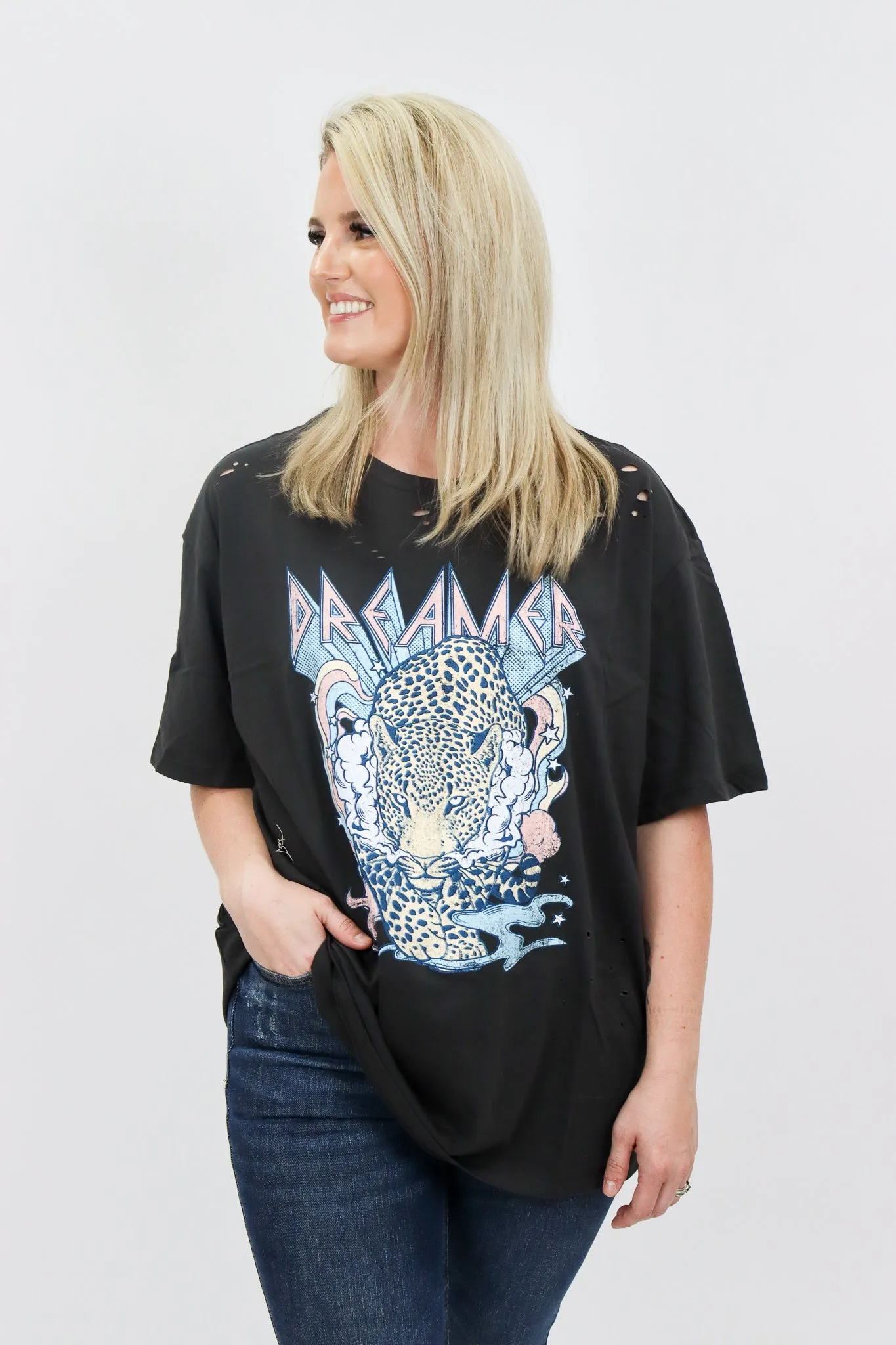 Dreamer Cheetah Graphic Tee