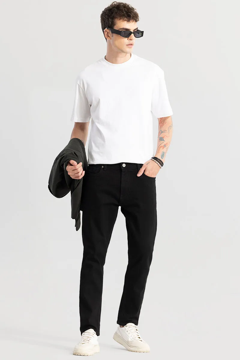 Drogue Jet Black Slim Fit Jeans