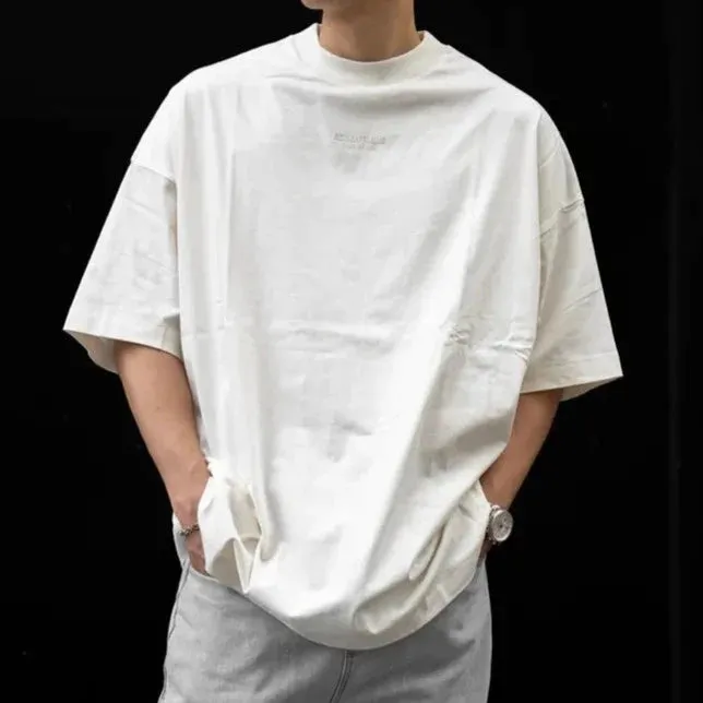 Fear of God Essentials Applique Logo Drop Shoulder Tee Cloud Dancer (Oversized)