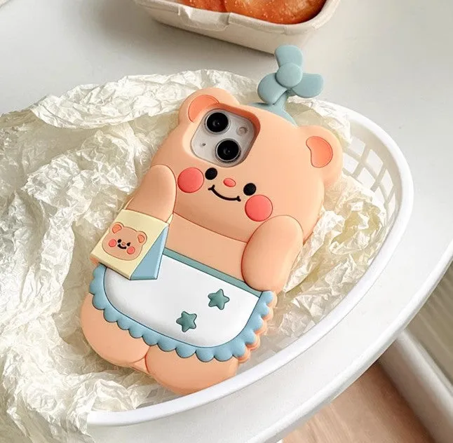 Funny Bear Phone Case for iphone 11/11pro/11pro max/12/12mini/12pro/12pro max/13/13pro/13pro max/14/14plus/14pro/14pro max/15/15pro/15pro max PN6599