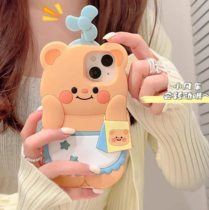 Funny Bear Phone Case for iphone 11/11pro/11pro max/12/12mini/12pro/12pro max/13/13pro/13pro max/14/14plus/14pro/14pro max/15/15pro/15pro max PN6599