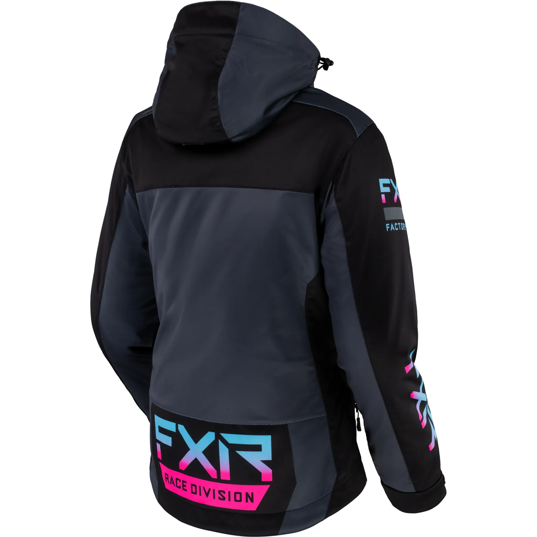 FXR RRX Womens Jacket Black/Sky Blue/Electric Pink/Char