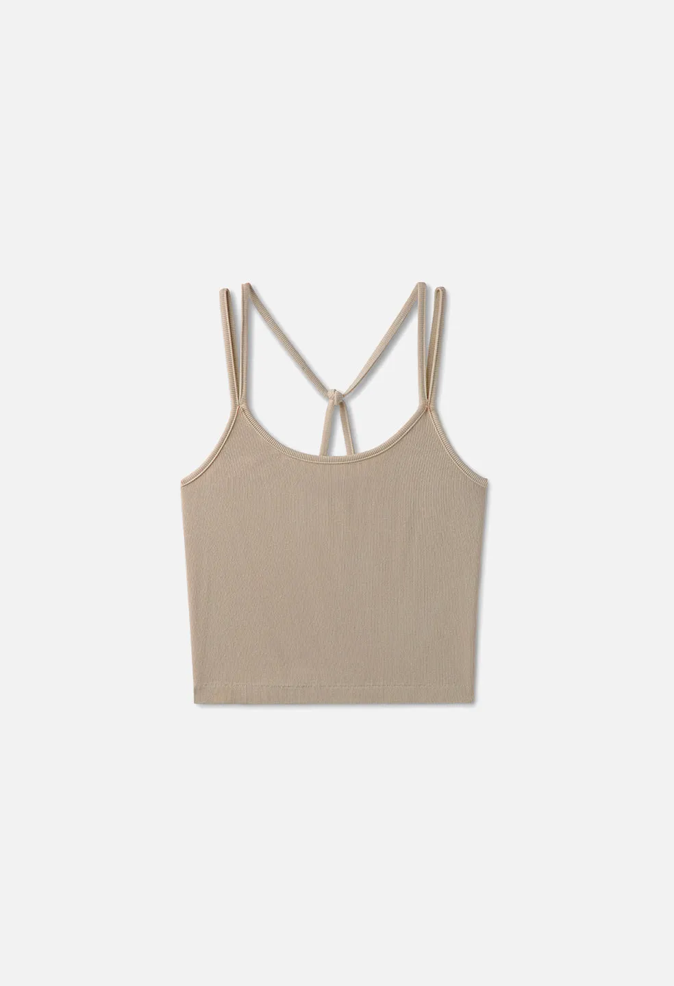 Gemini Rib Halter Cami / Shark