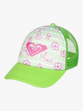 Girls 2-7 Sweet Emotions Trucker Hat - White Hibline