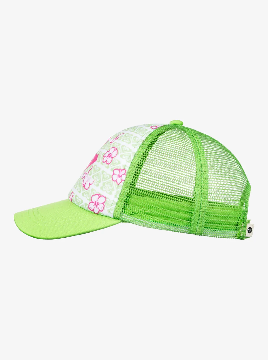 Girls 2-7 Sweet Emotions Trucker Hat - White Hibline