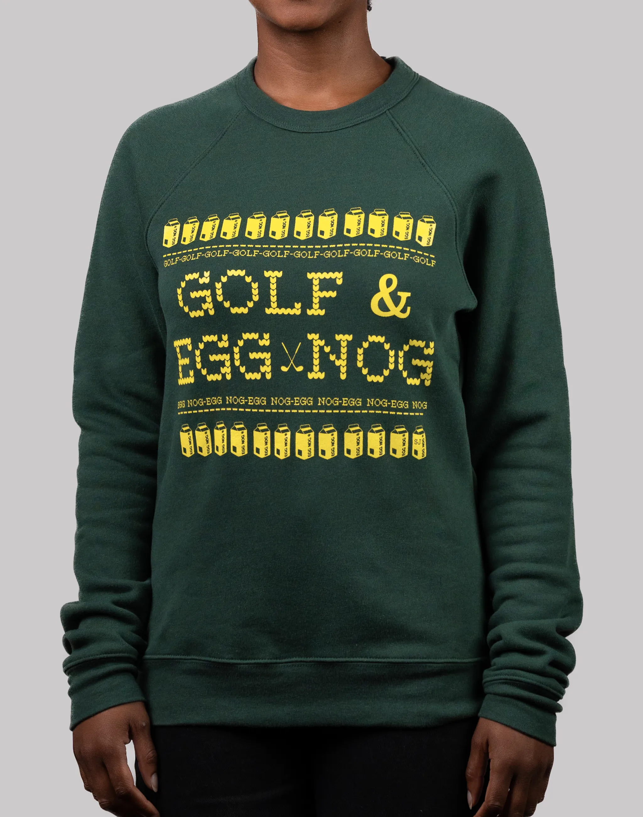 Golf & Egg Nog Unisex Ugly Sweatshirt