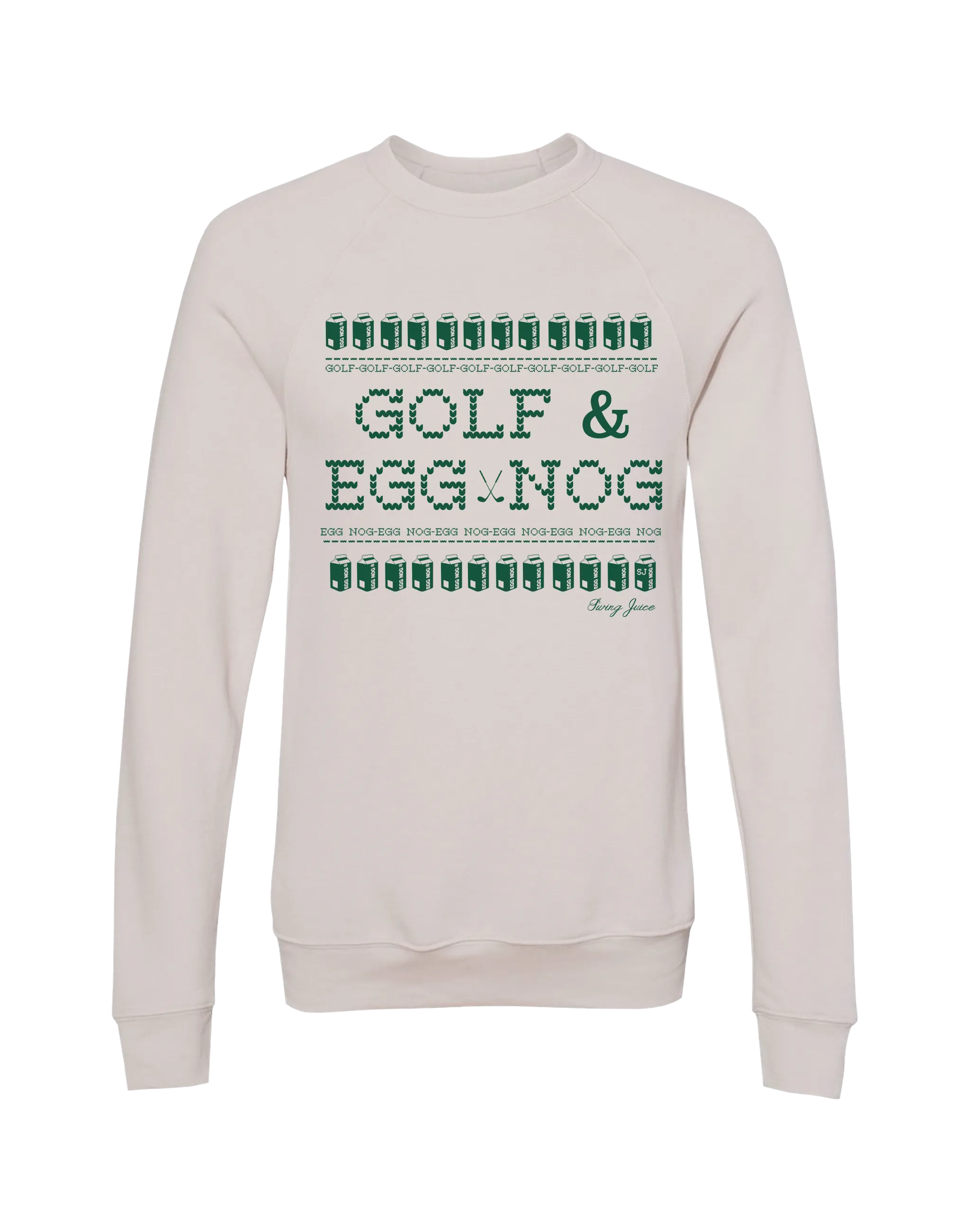 Golf & Egg Nog Unisex Ugly Sweatshirt