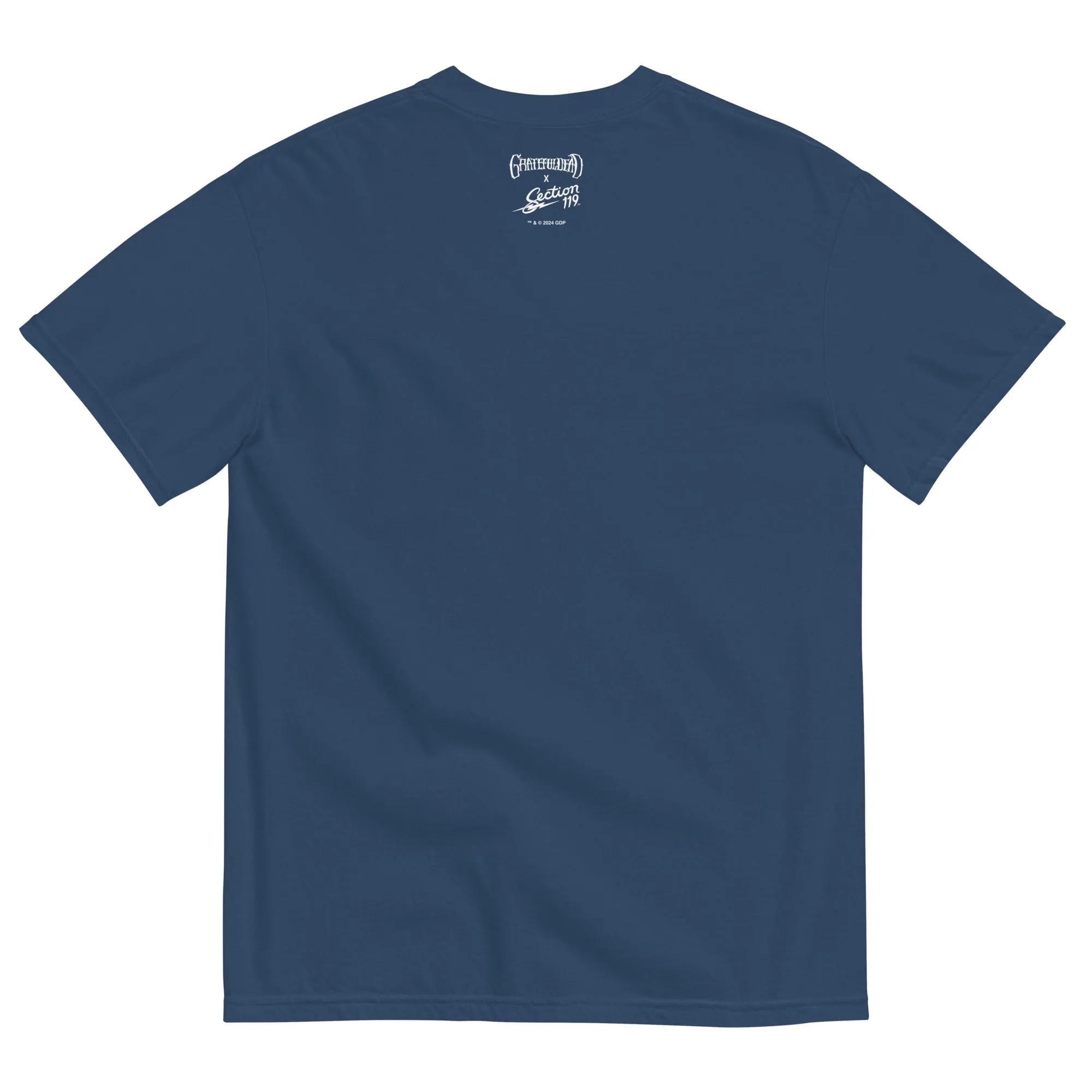 Grateful Dead | 100% Cotton Pigment Dye | Navy Papa Bear Print