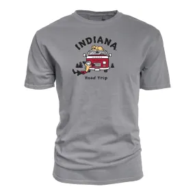 Indiana Hoosiers Life is Good Road Trip T-Shirt