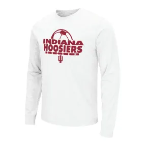 Indiana Hoosiers Soccer Long Sleeve White T-Shirt