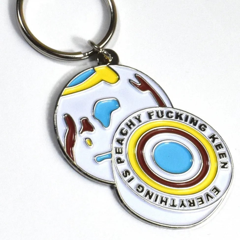 Jawbreaker Everything is Peachy F-ing Keen Key Chain