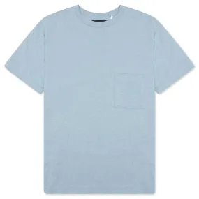 Jersey Braque Pocket Tee - Sea Ice