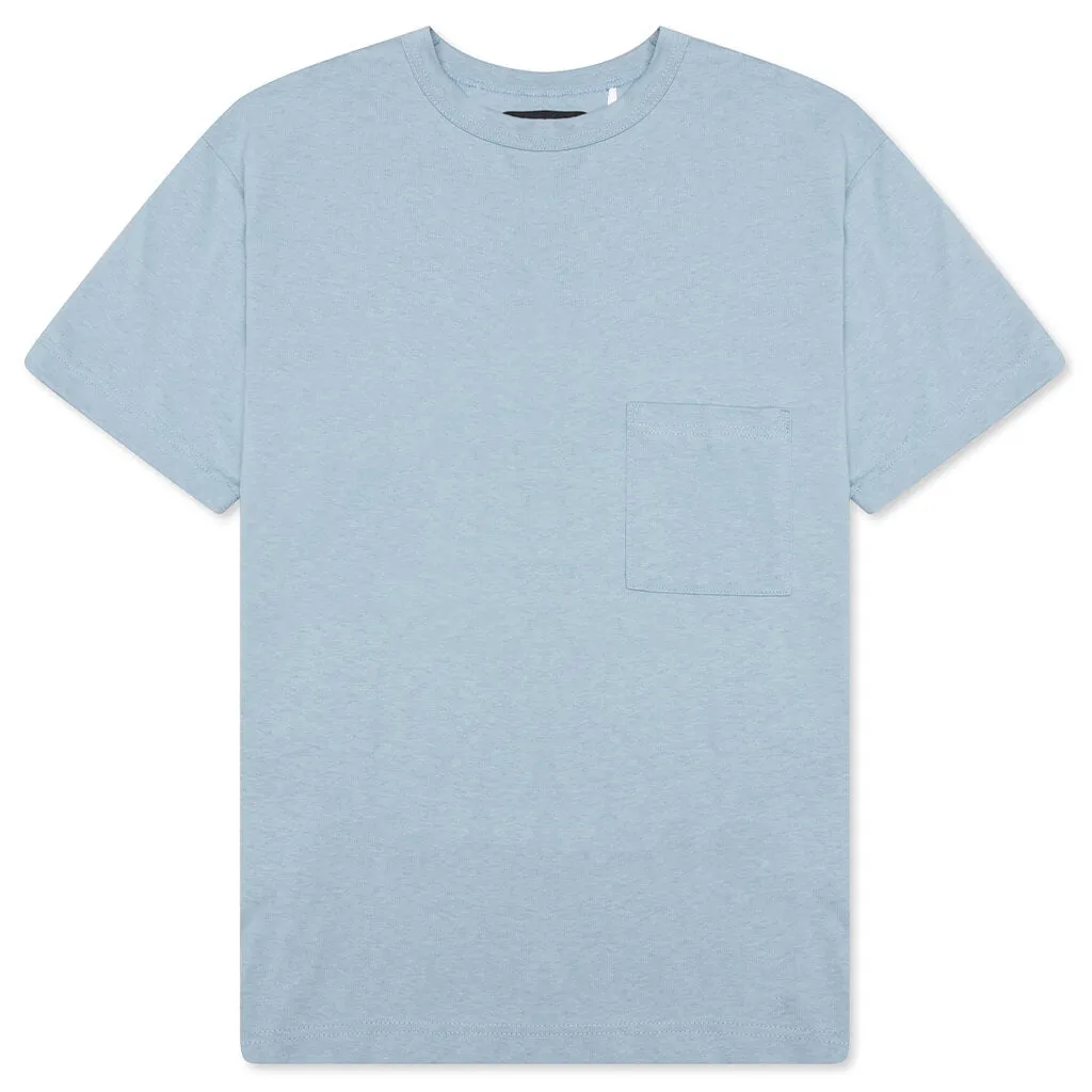 Jersey Braque Pocket Tee - Sea Ice