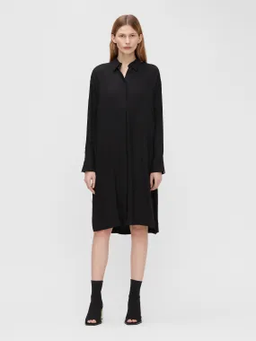 J.Lindeberg Womens Georgia Midi Shirt Dress - BLACK