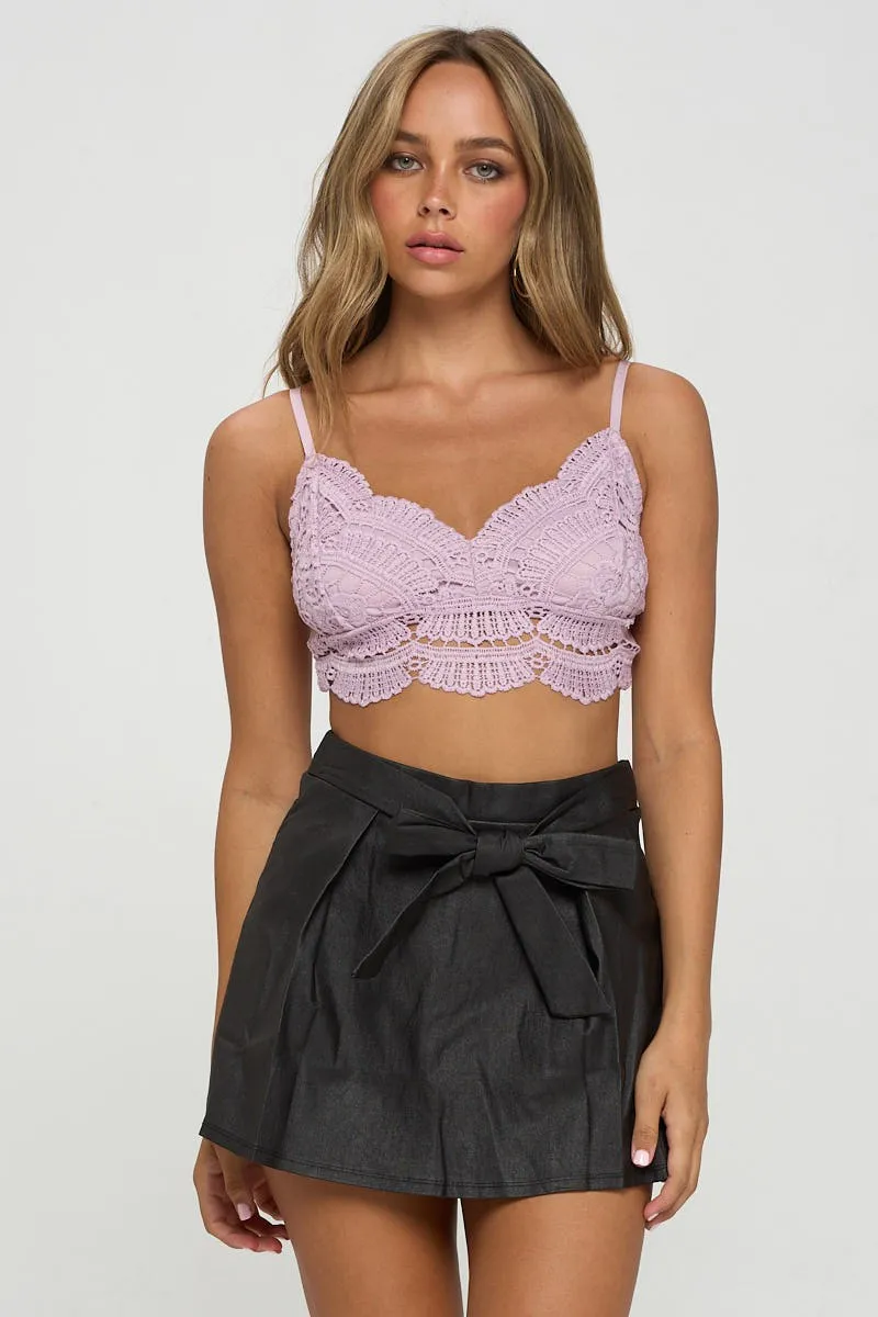 Jr Bralette Lace - Lavender