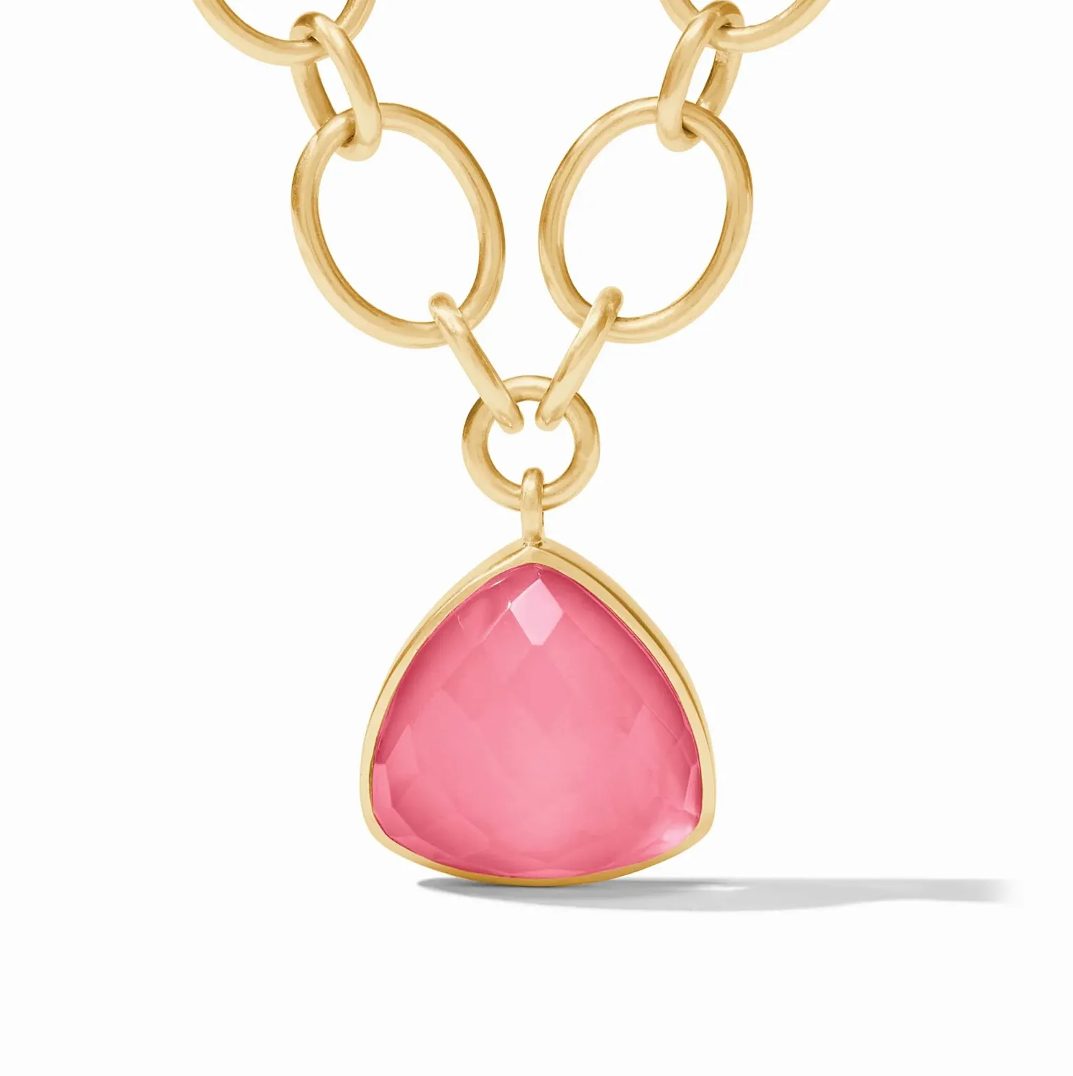 Julie Vos Aquitaine Statement Necklace, Peony Pink