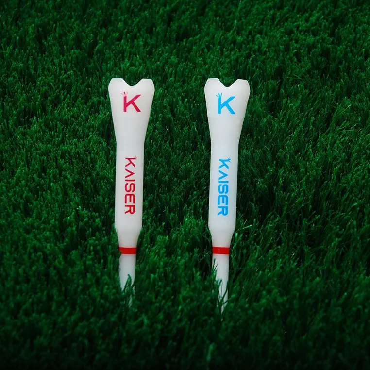 KAISER T2 Golf Tees Day Night Gifts Accessory Sets/ Long 2pcs Short 1pcs/ distance increase luminous anti-slicing Height fix Holders Glow in Dark Light up Flashing Made in Korea