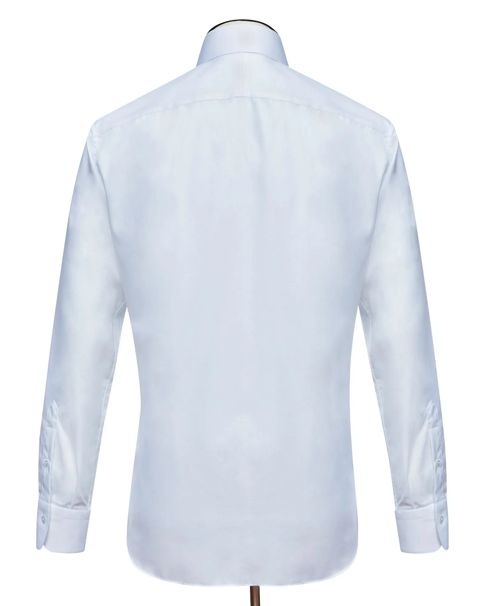 Light Blue Fine Twill Cutaway Collar Shirt