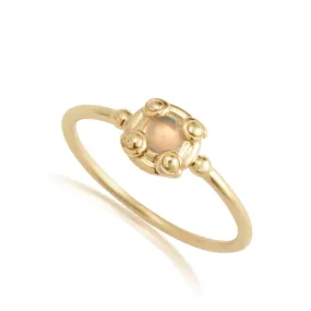 Mini Opal Snail Ring