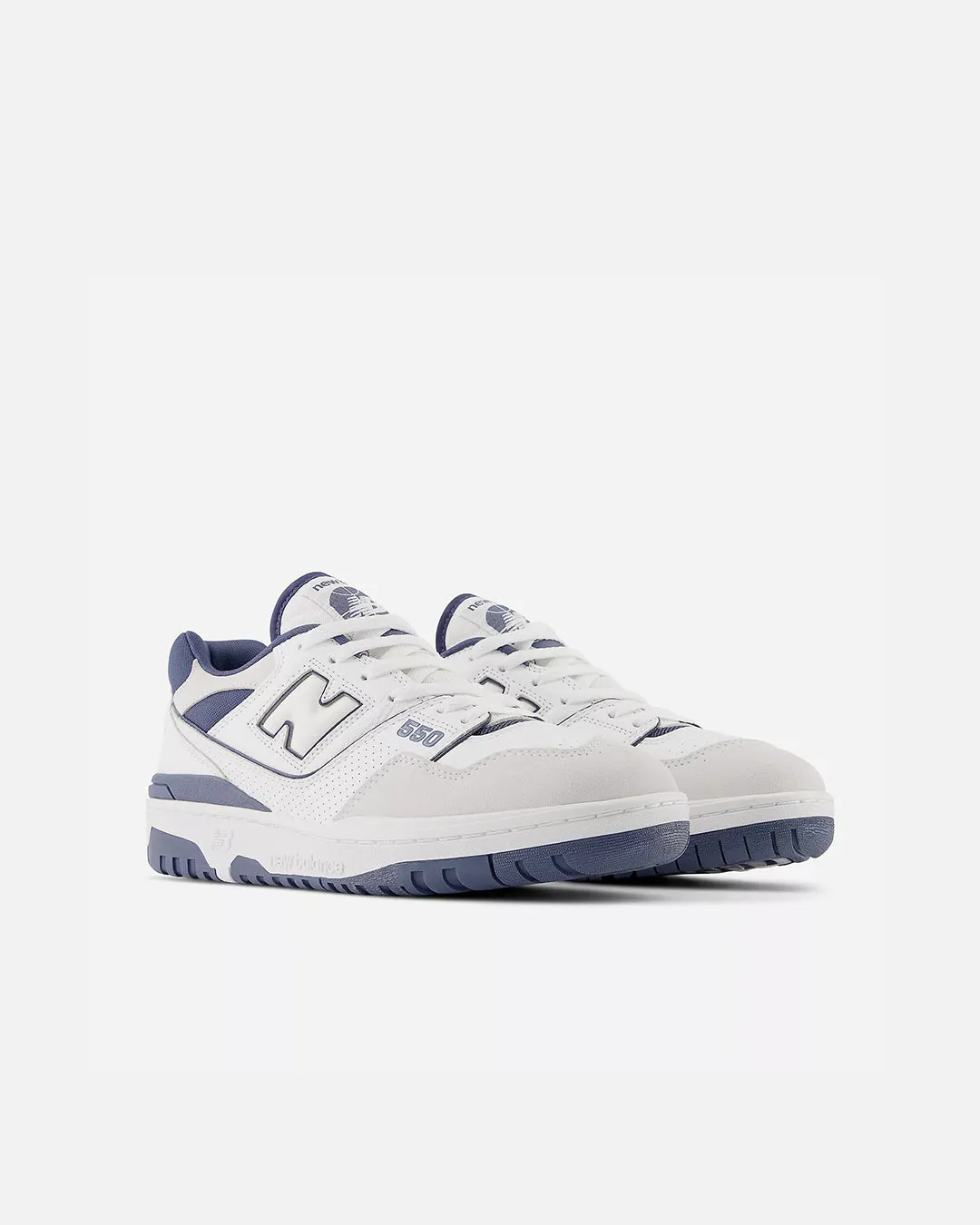 New Balance BB550STG -  White with Vintage Indigo